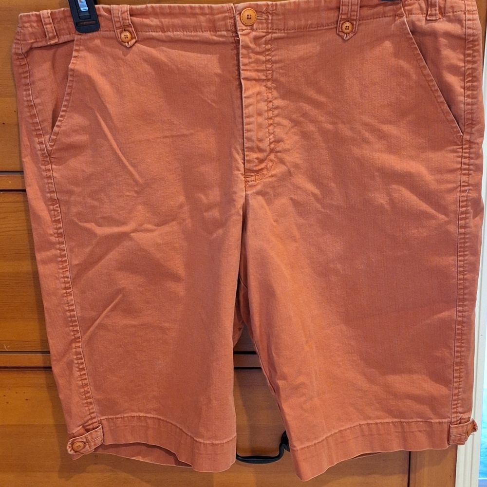 Gloria Vanderbilt Orange Flat Front Shorts